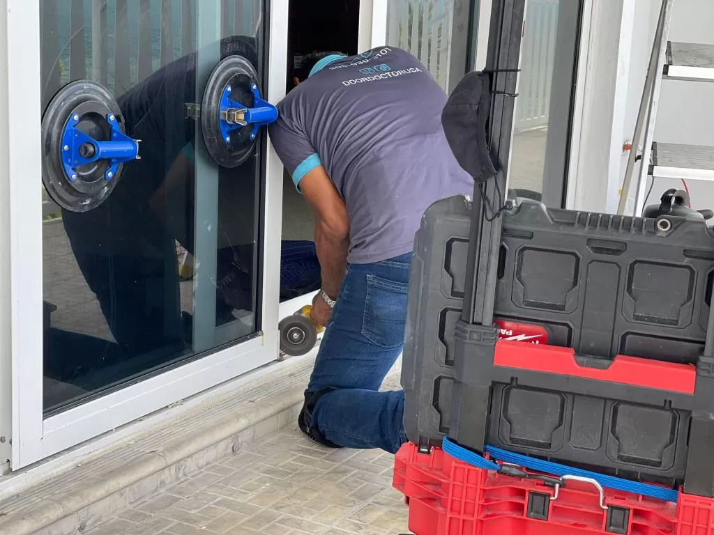 installation of sliding glass doors