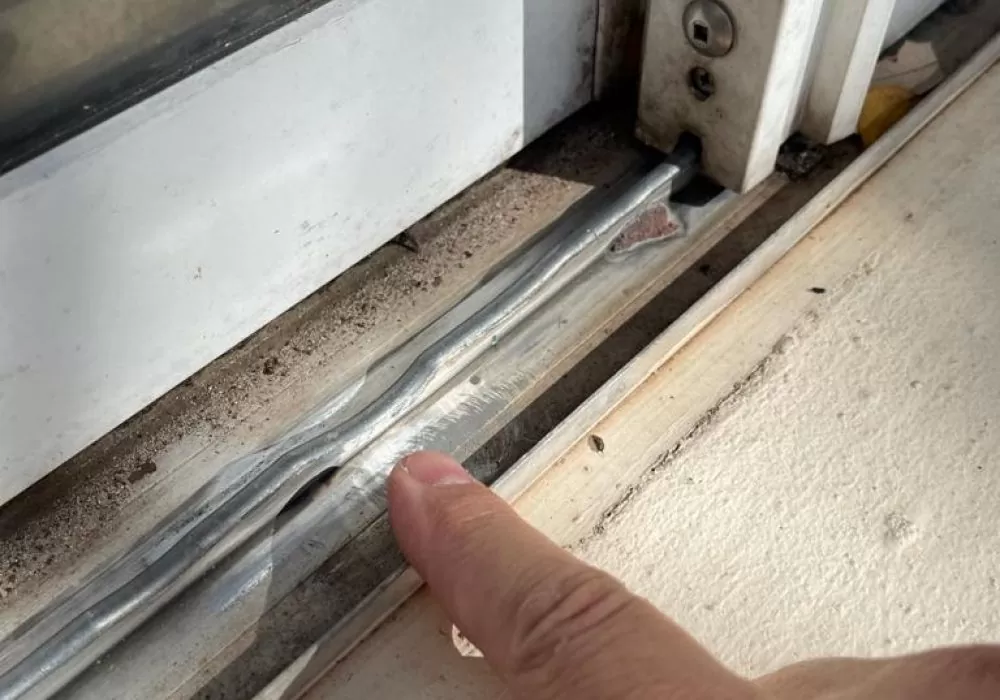 sliding door track repair